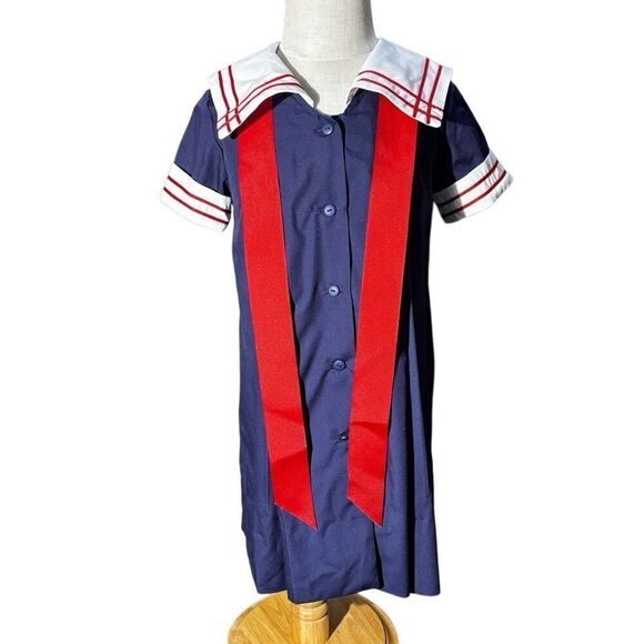 Custom Sailor Dress Cotton Caplet Nautical Theme - Picture 2 of 10